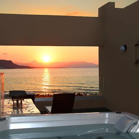 Kimona Seafront Swimming Pool Jacuzzi 6 Bedrooms 21 Pax Kouvohori Crete
