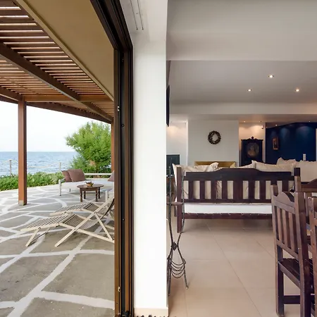 Kimona Seafront Swimming Pool Jacuzzi 6 Bedrooms 21 Pax Kouvohori Crete Villa *